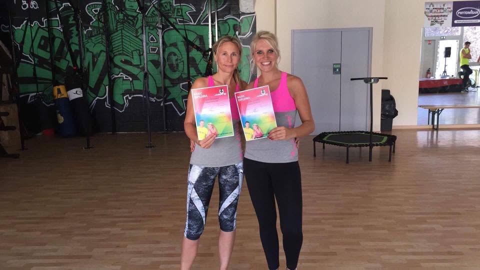 Deux coachs de l'association de gymnastique de Hégenheim, diplômés.