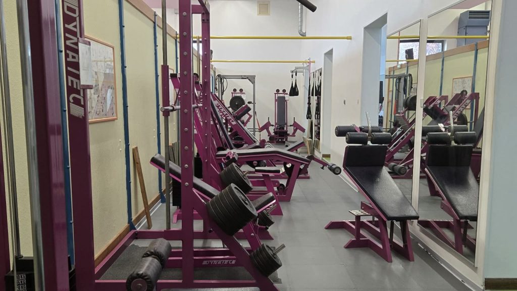 Espace de musculation de l'association de gymnastique de Hégenheim.